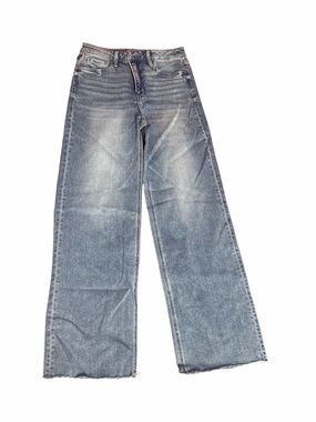 Moco Vintage Wash High Rise Wide Leg Jeans Size 30